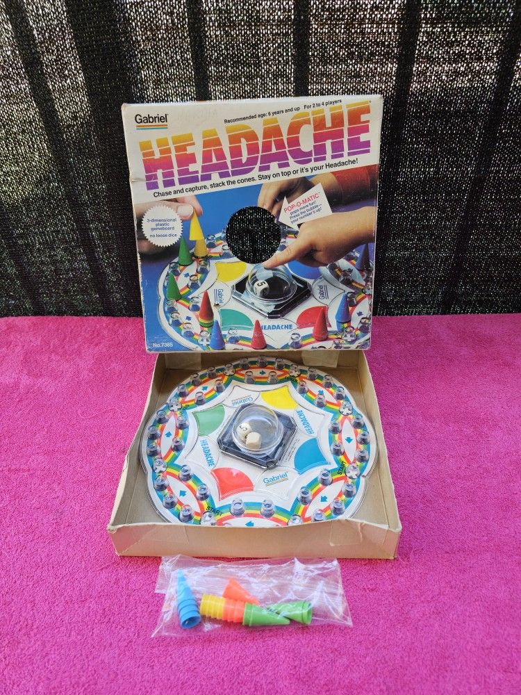 Headache A Pop-O-Matic Game Family Board Game By Gabriel Vintage 1977