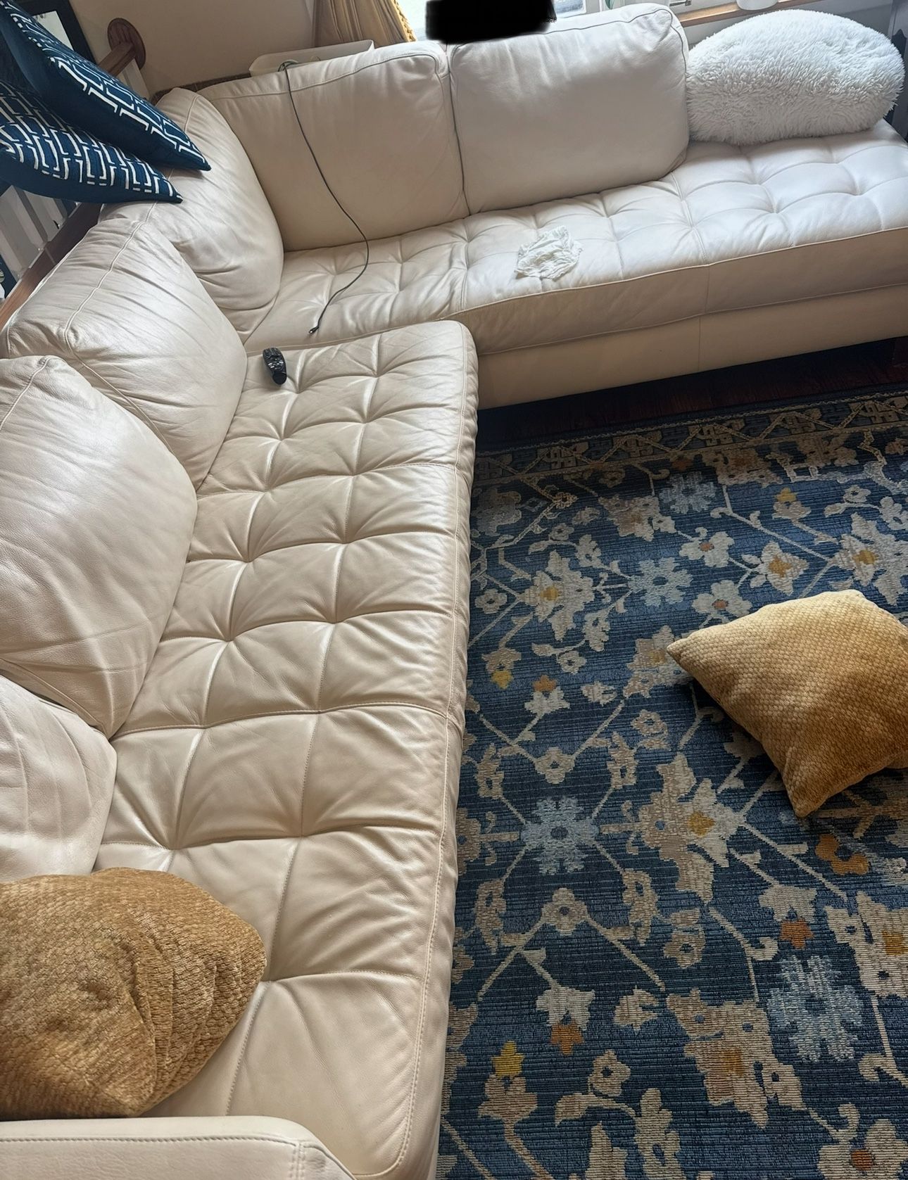 Bloomingdales Leather Sofa Sectional 