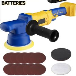 Mellif 20V Cordless 5" Orbital DA Polisher for Dewalt 20v Battery

