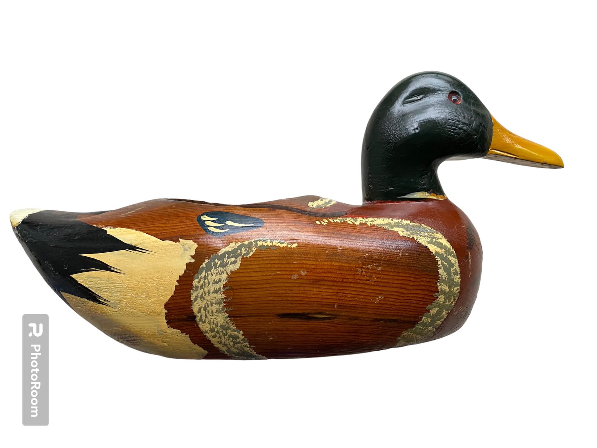 Vintage Davidson Uphoff Inc. Wooden Hand Painted Duck