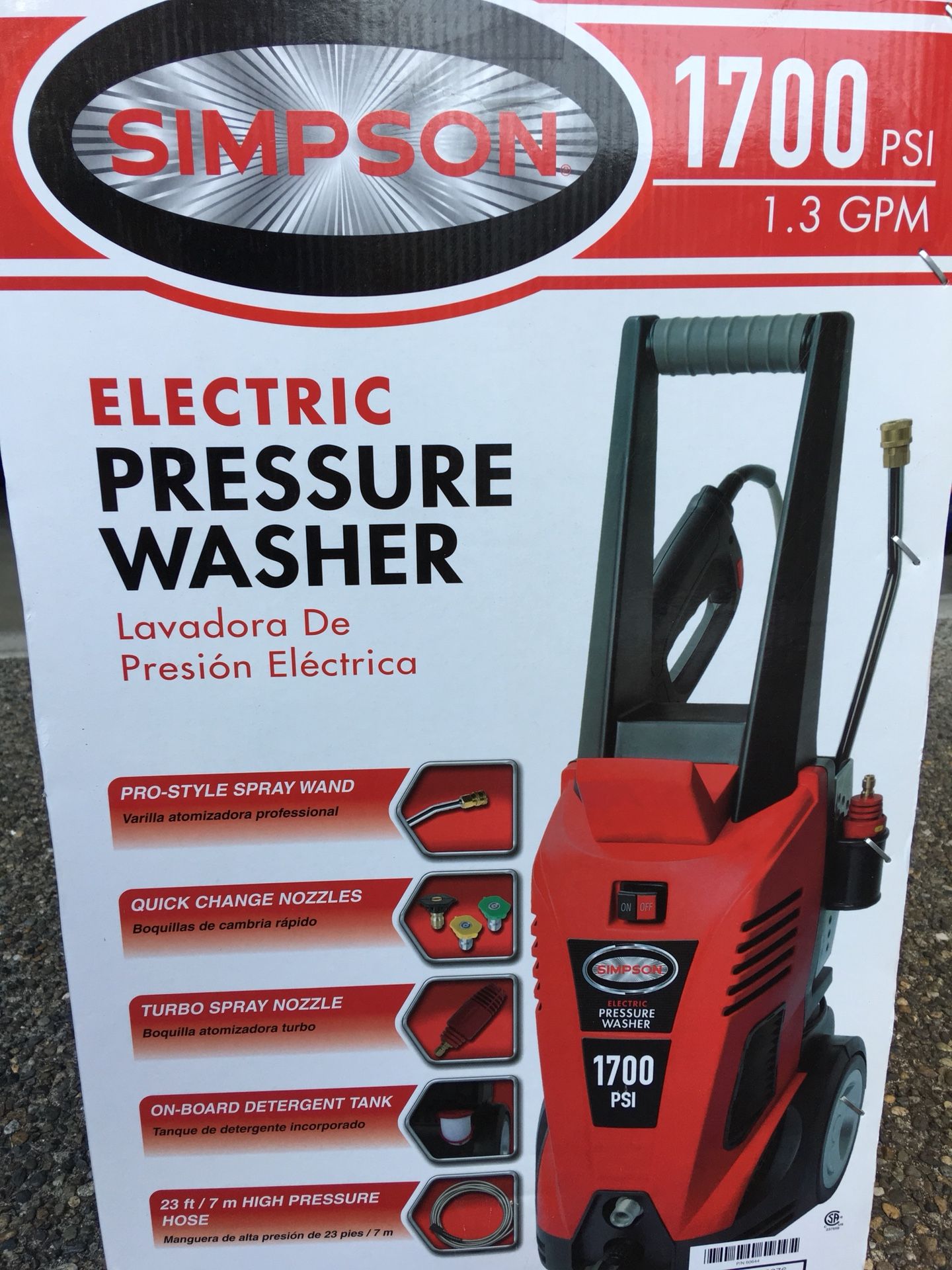 Simpson Pressure Washer 1700 Psi 3d mon
