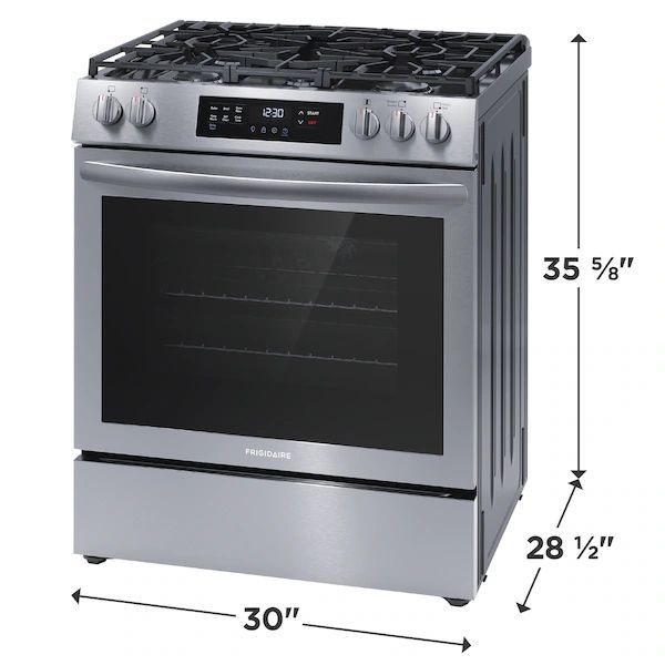Frigidaire 30β Gas Range with Air Fry (FCFG3083AS) - Scratch & Dent w/ 1-Year Warranty