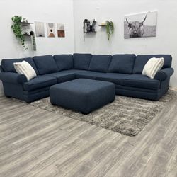 Blue Sectional Couch - Free Delivery