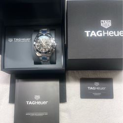 TAG Heuer 43mm Aquaracer Chronograph CAY111A.BA0927 Full Set
