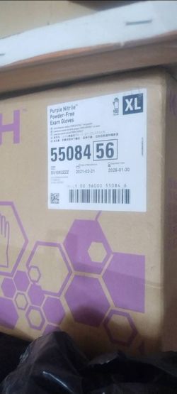 Purple Nitrile Powder-Free Exam Gloves XL Box