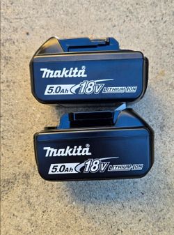 Makita 18v Batteries 5.0 Ah Brand New Price For Both