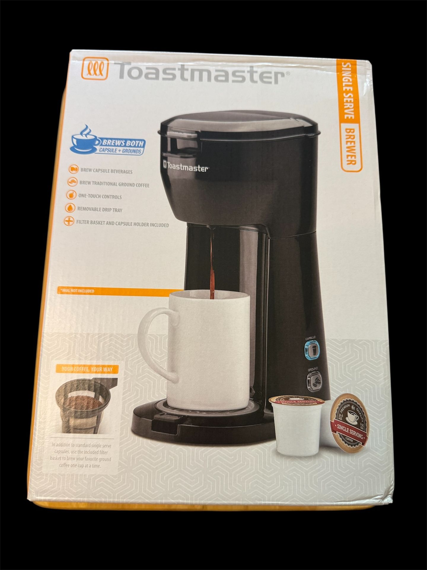Toastmaster Keurig Single Serve Coffee Maker Pods Drip