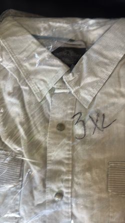 Men's Button-Down Dress Shirt 3XL