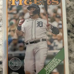 Miguel Cabrera 35th Anniversary Chrome 2023 Topps Card #88BC-4 
