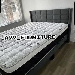 New Queen Bed Frame With Mattress