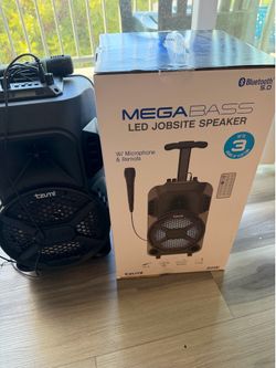 Mega bass 8”subwoofer with microphone