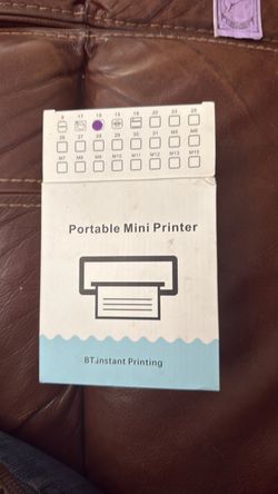 Portable mini sticker printer