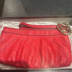 Gucci Leather Clutch Bag