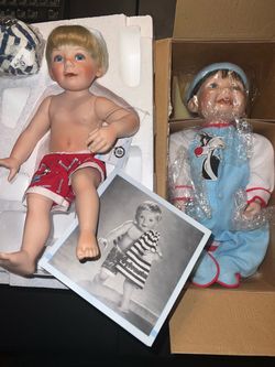 Porcelain Toddler Dolls Sylvester Looney Tunes Set