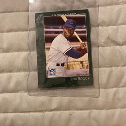 Lou Brock Card