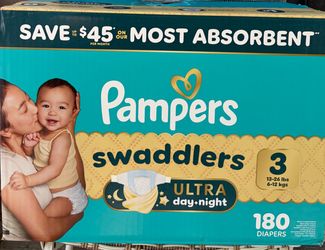 Pampers Swaddlers Ultra Day+Night Size 3 Diapers 179