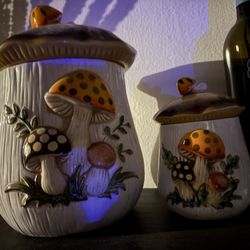 Antique Mushroom Containers