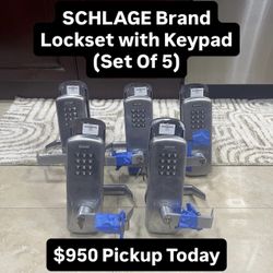 100% Working Heavy Duty Stainless Steel Lockset With Keypad (Set Of 5) Pickup Today!