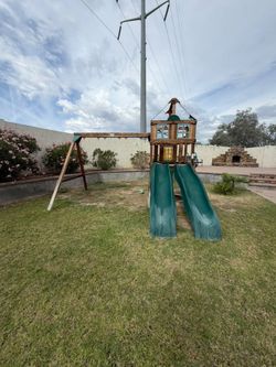 Wooden Backyard Playset / Swing Set – $250 OBO