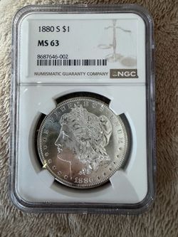 1880-S Morgan Silver Dollar $1 NGC MS63