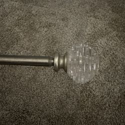 Curtain Rod 55”-106”  Brackets Included 