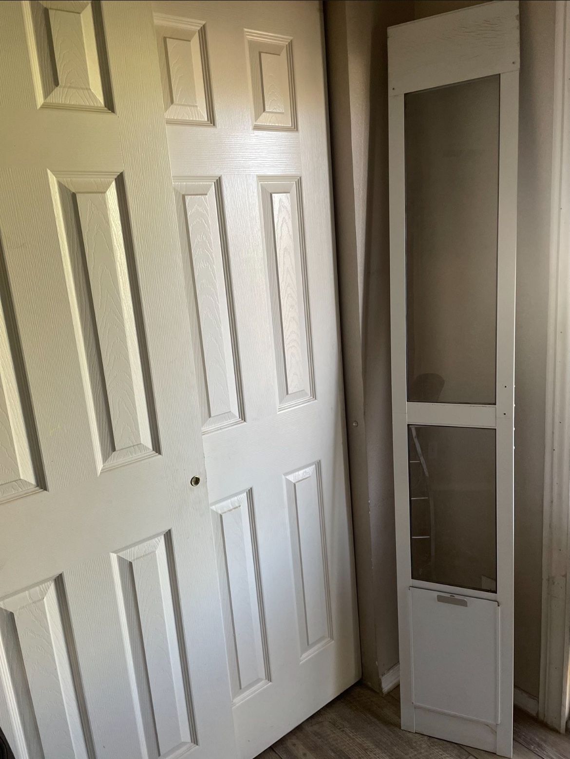 Dog/ Cat Door For Slide Door Full Door 76” by 12” and small door: 13” by 9”