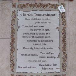 Ten Commandments Wall Decor 
