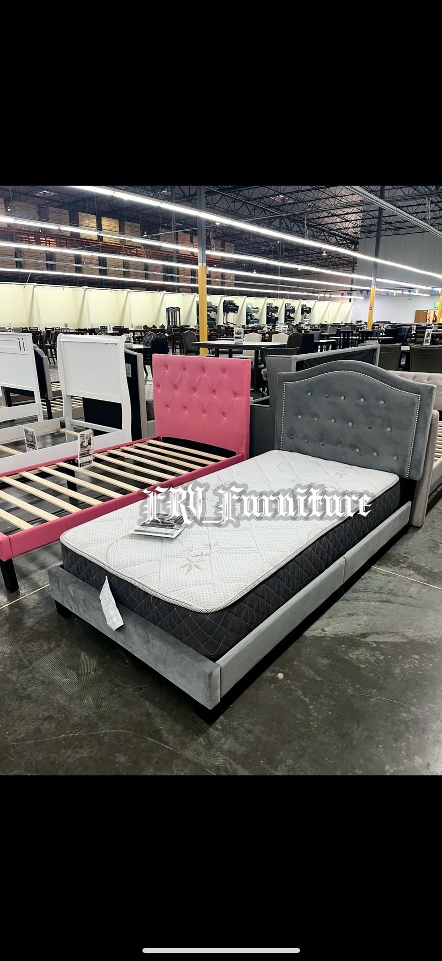 New Twin Bed Frame With Mattress