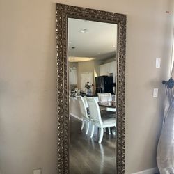 Long Gold Mirror 