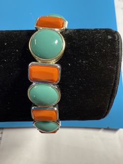 Aqua and Orange bracelet by Liz Claiborne.