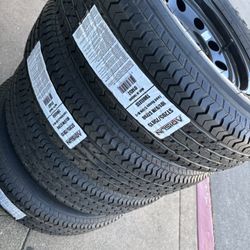 4x Trailer Wheel And Tires 205-75-15 $480 