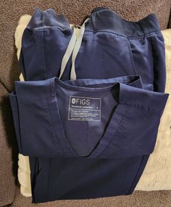 Figs Scrub Set Navy