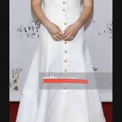 White Formal Dress- Designer: Escada vintage