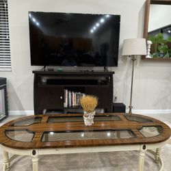 Wood/Glass Coffee Table