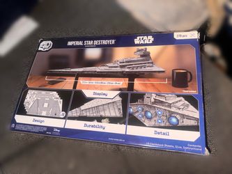 4D Build Star Wars Imperial Star Destroyer Cardstock Model Kit 278 Pieces