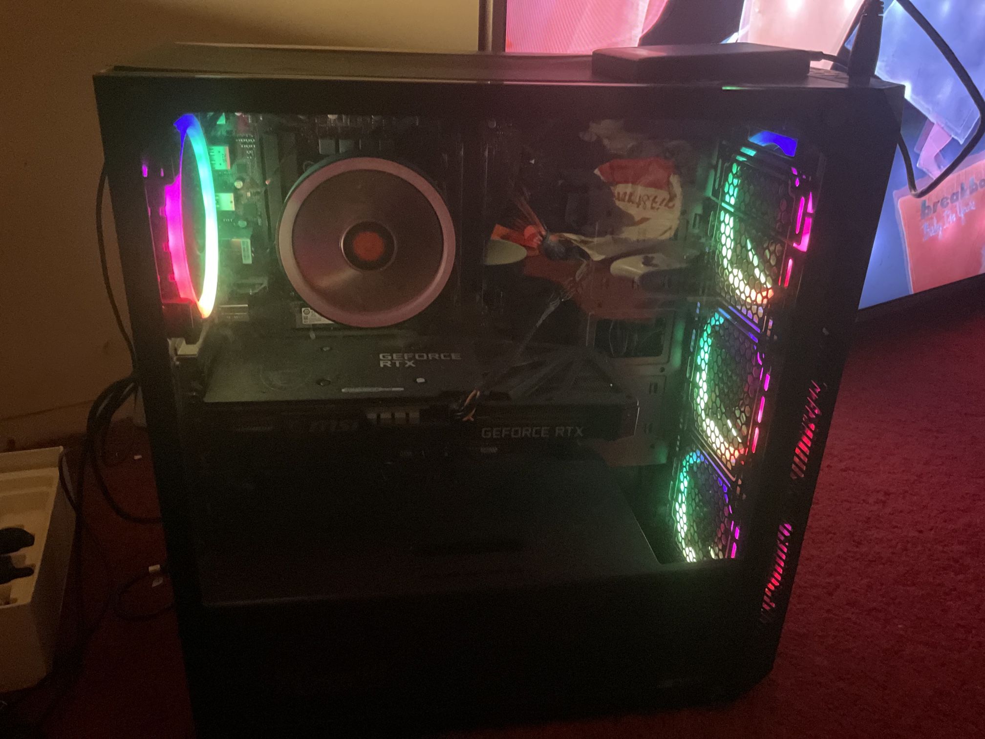 Computer pc and Keyboard