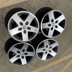 4 — 17x7.5 5x5 5x127 Stock Jeep Wrangler JK JL Gladiator Grand Cherokee Wheels Rims!!!