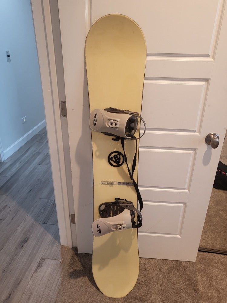 152 Burton Snowboard $120 With Bindings And Boots for Sale in