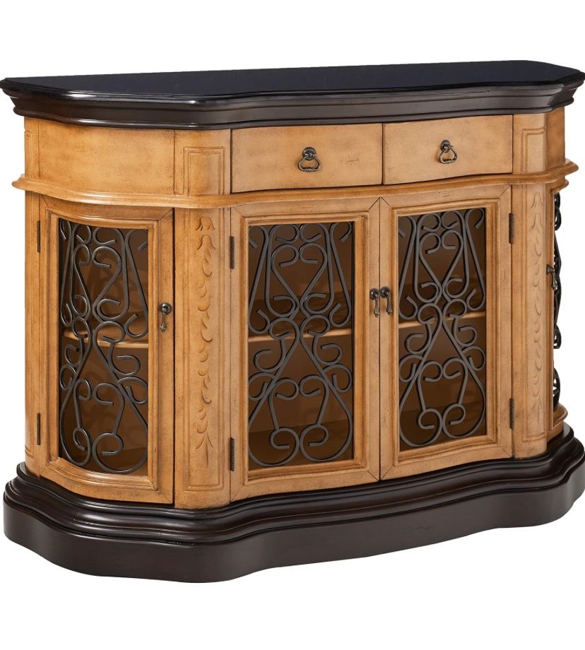 Stein World Furniture Canterbury Granite Top Credenza Cabinet