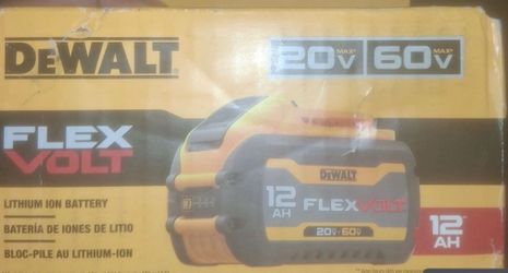 DeWalt FLEX VOLT battery 20v/60v 12ah