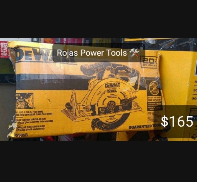 DEWALT 20V MAX CORDLESS BRUSHLESS 6-1/2IN CIRCULAR SAW (TOOL-ONLY)