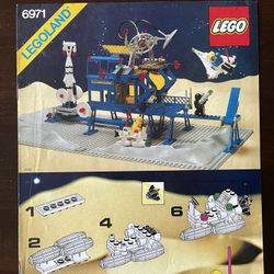 Vintage LEGO Building Instructions #6971  Inter-Galactic Command Base