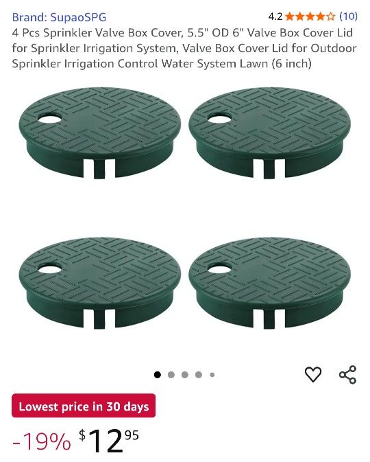 New. In SEALED Package. 4 Pack, Sprinkler Head Cover. See Photos. CASH, Pickup Only