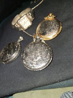 Pocket watches and lady western  watch