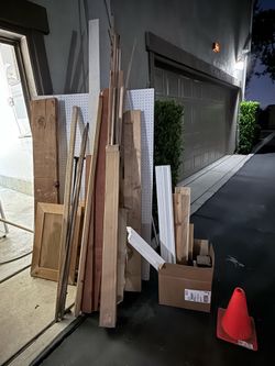FREE random pieces of wood and pegboard