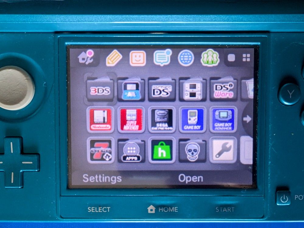 3DS Aqua Blue 128GB User-Friendly, Complete Features, US Model, Loaded