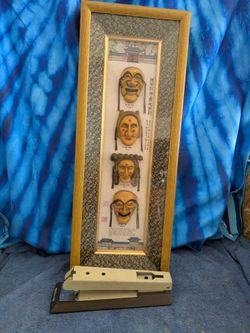 Korean Hahoe Byeolsin Exorcism Framed masks.