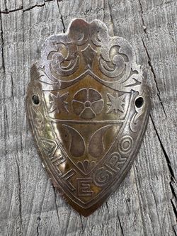 Vintage  1960s ALLEGRO HEAD BADGE