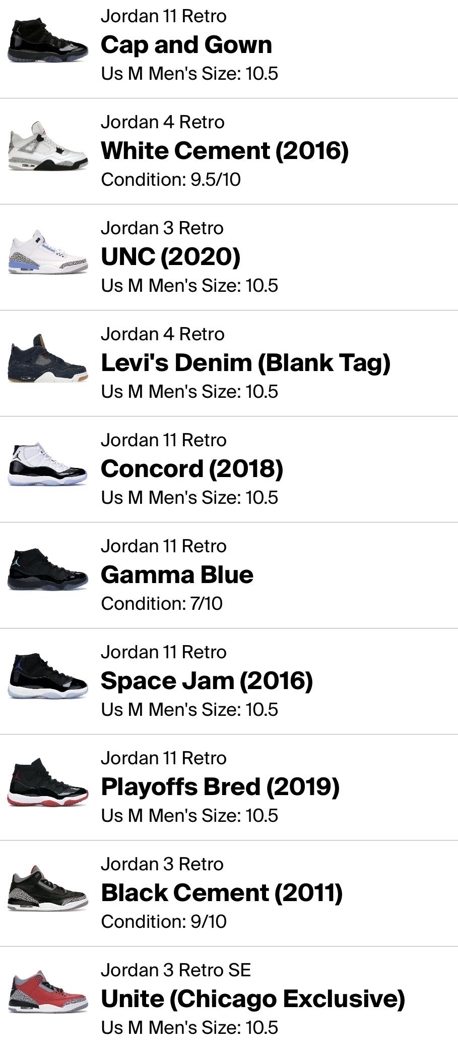 Retro Jordan Collection