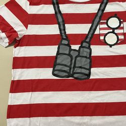 Wheres Waldo Shirt For Halloween Size L 